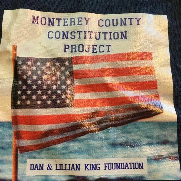 #37 PORT & COMPANY bill of rights t-shirt constitution flag theme - Picture 2 of 8